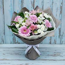 Букет цветов из:  Герберы, Альстромерии и Хризантемы в Курумкане