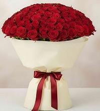 Букет 101 Красная роза Милано в Курумкане