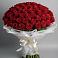 Букет 101 Красная роза Блэк Мэджик в Курумкане