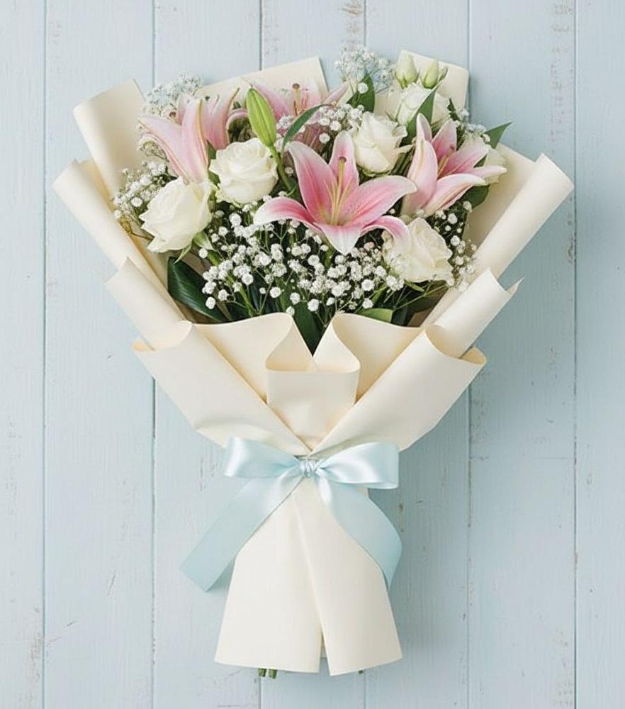 Букет цветов из: Лилии в Курумкане