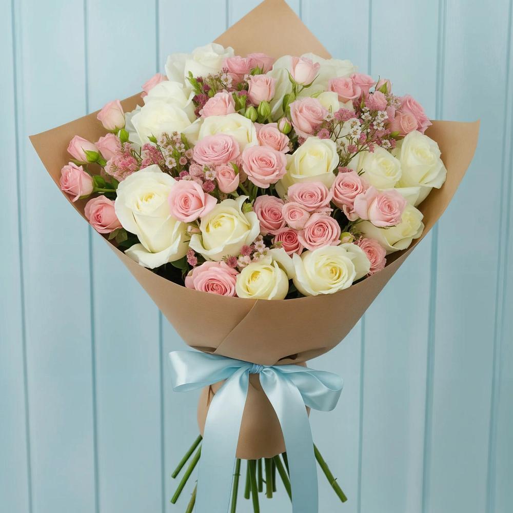 Букет цветов из: Розы в Курумкане