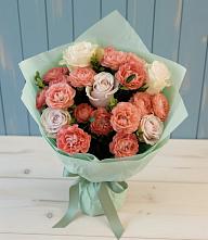 Букет цветов из:  Розы #REPLACE_PRED# Курумкане