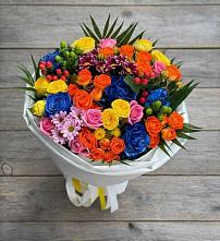 Букет цветов из:  Розы и Хризантемы #REPLACE_PRED# Курумкане