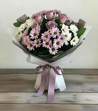 Букет цветов из:  Хризантемы и Розы в Курумкане