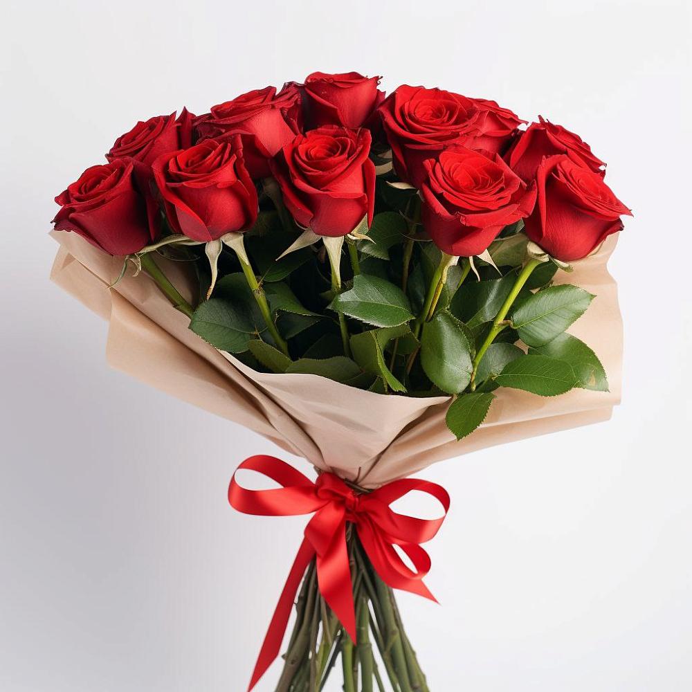 Букет 11 Красных роз Эдлесс Лав в Курумкане